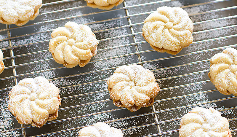 Alfajores Spritz Cookies